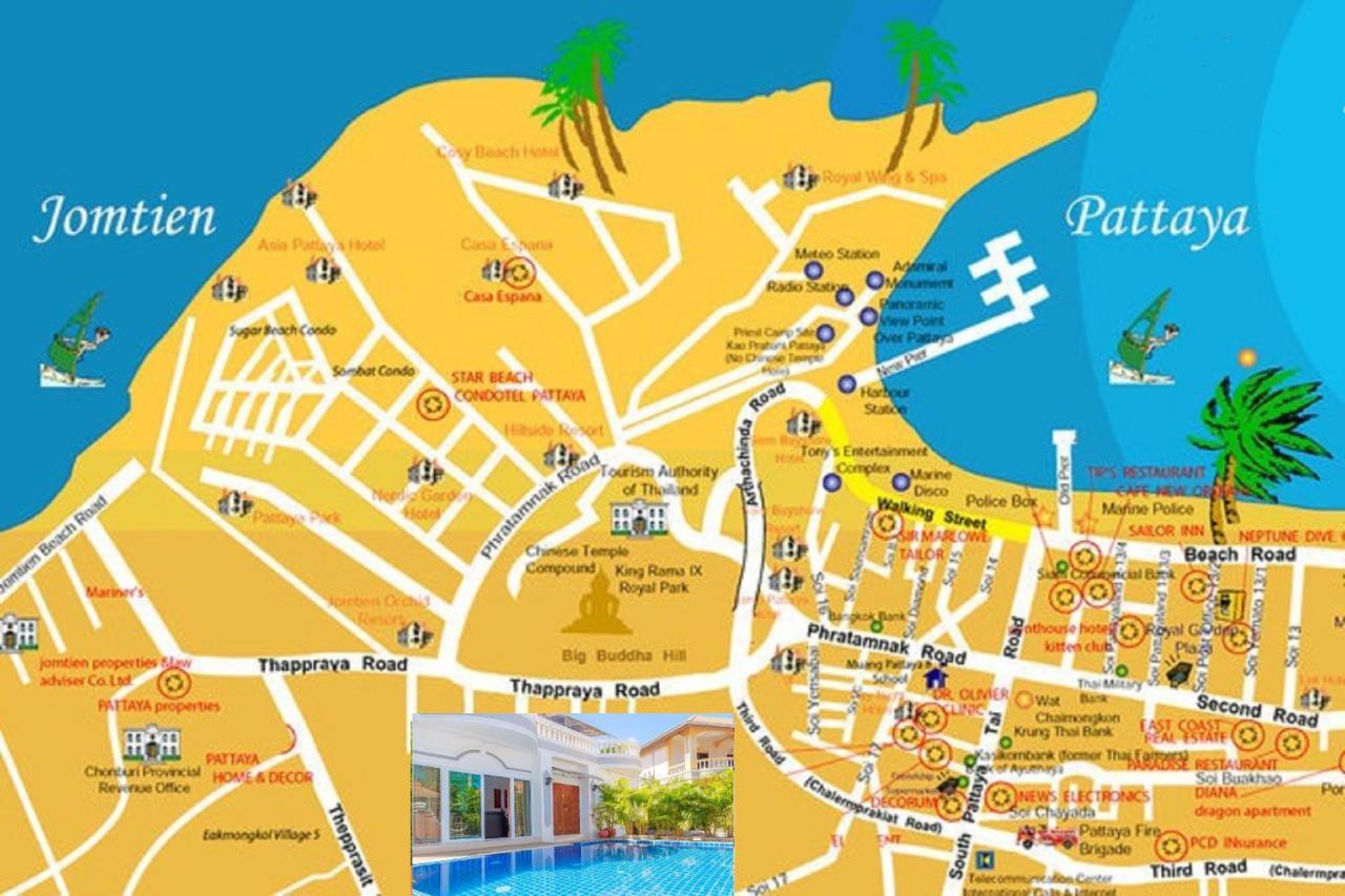 Ratana Villa - Pattaya Holiday House Walking Street 7 Bedrooms Zewnętrze zdjęcie